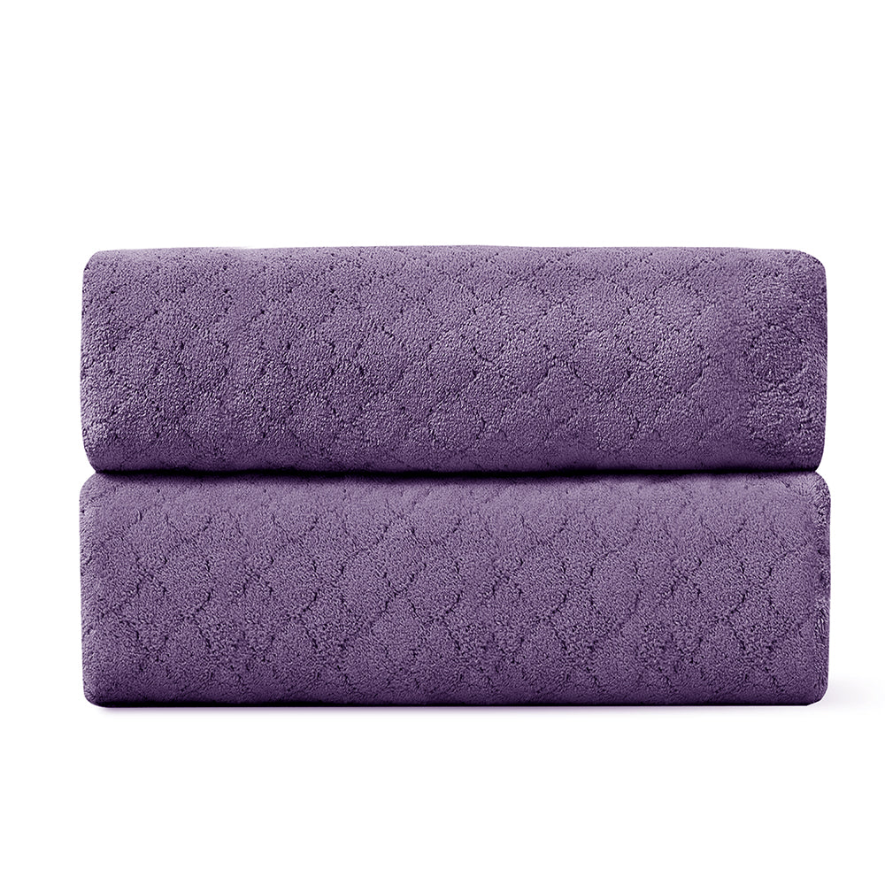 Kebury 2 Pack Bath Hand Towels 15"x31"Highly Absorbent Soft Quick Dry Towels for Bathroom Spa Face Towel Hotel Gym