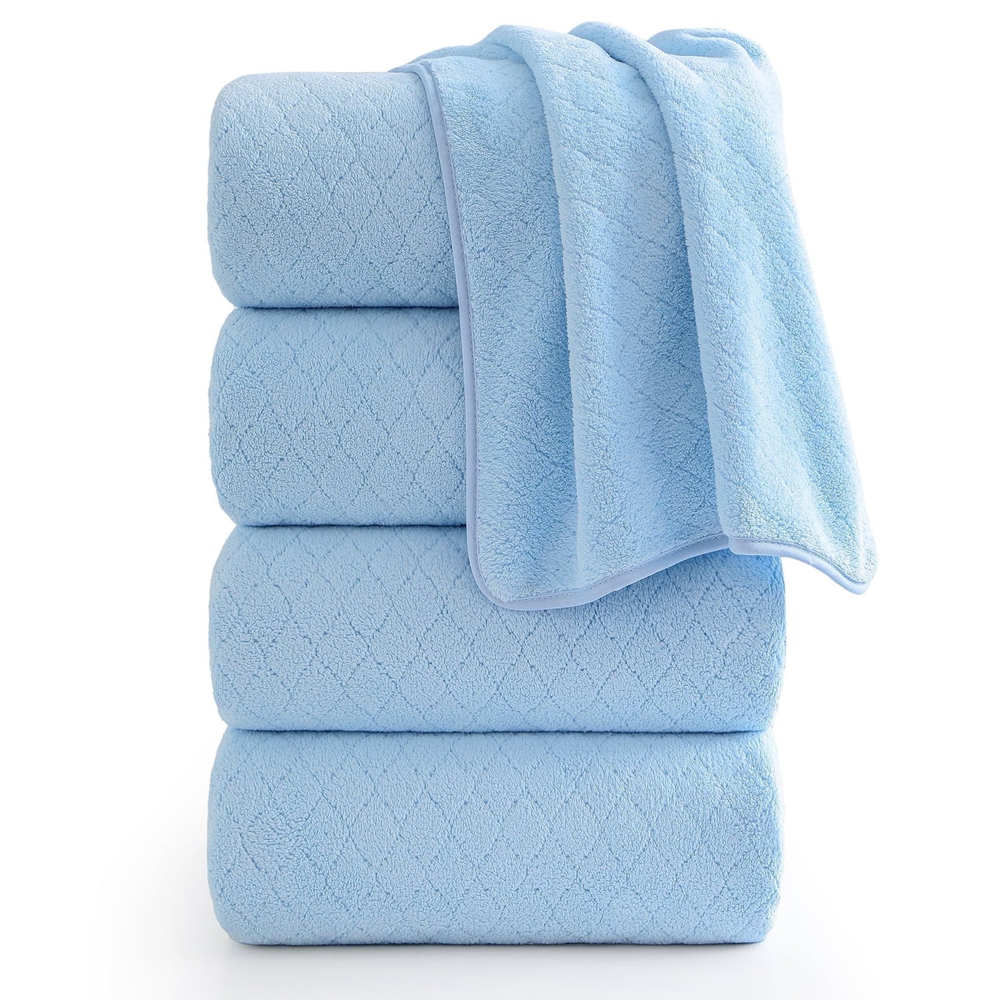 Beartech 4 Pack Microfiber Bath Towels Set