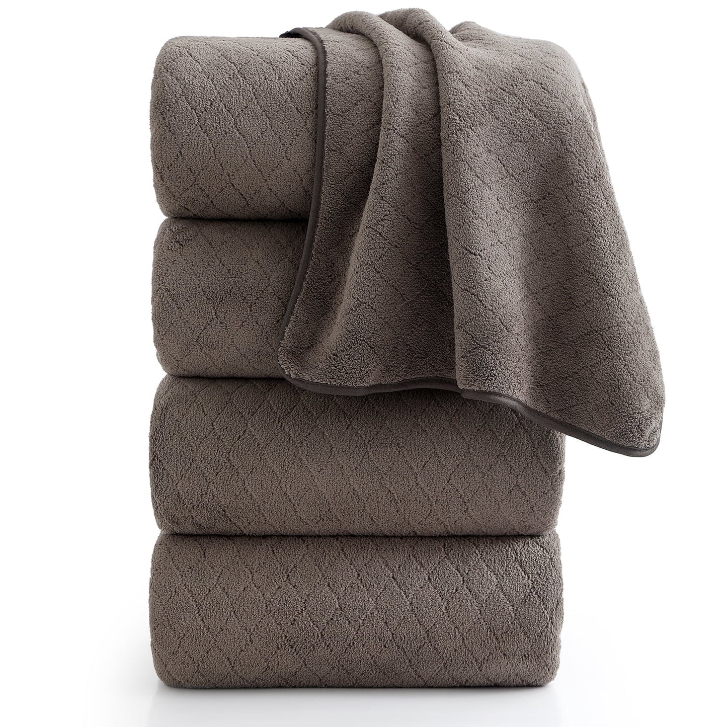 Beartech 4 Pack Microfiber Bath Towels Set