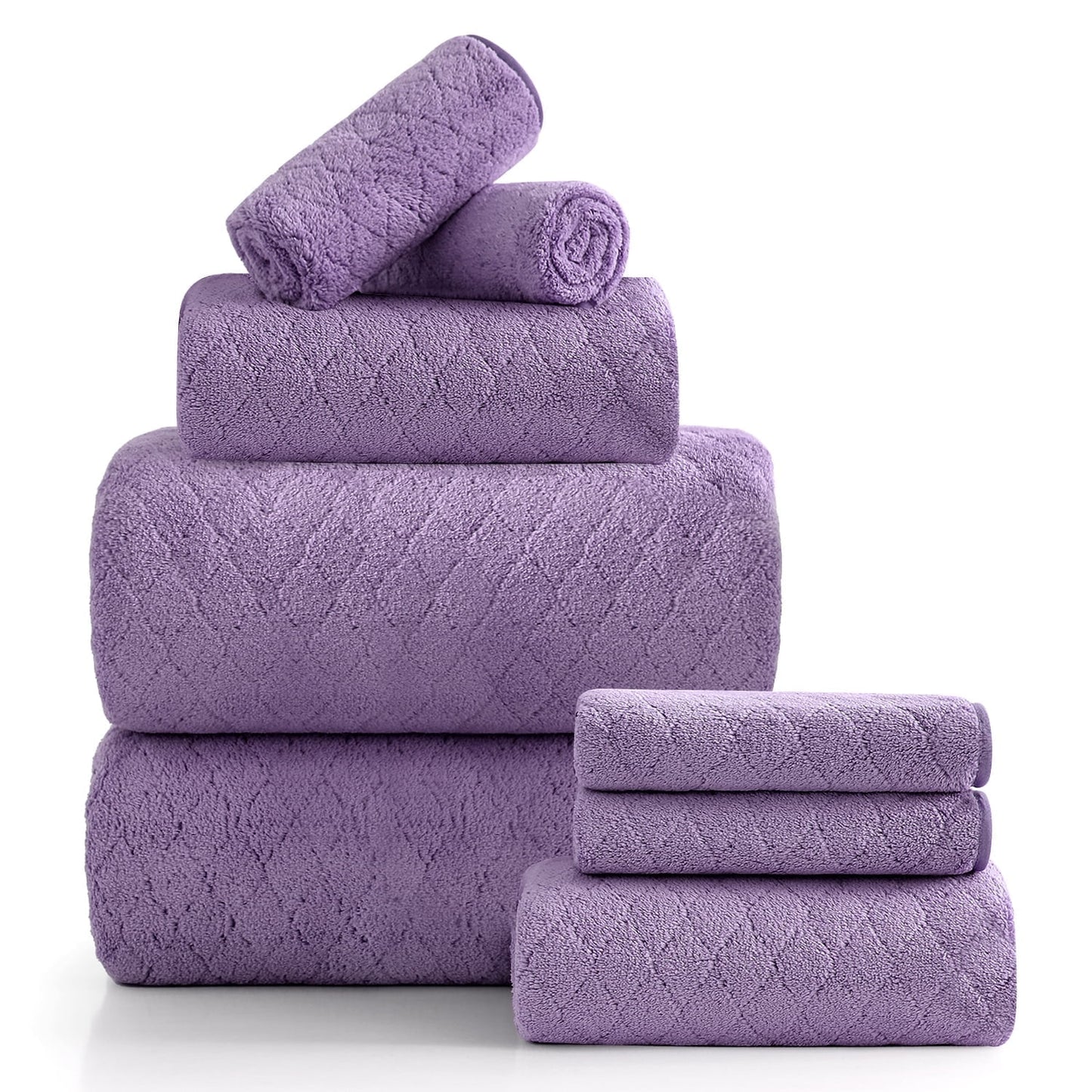 Beartech 8 Piece Microfiber Bath Towels Set