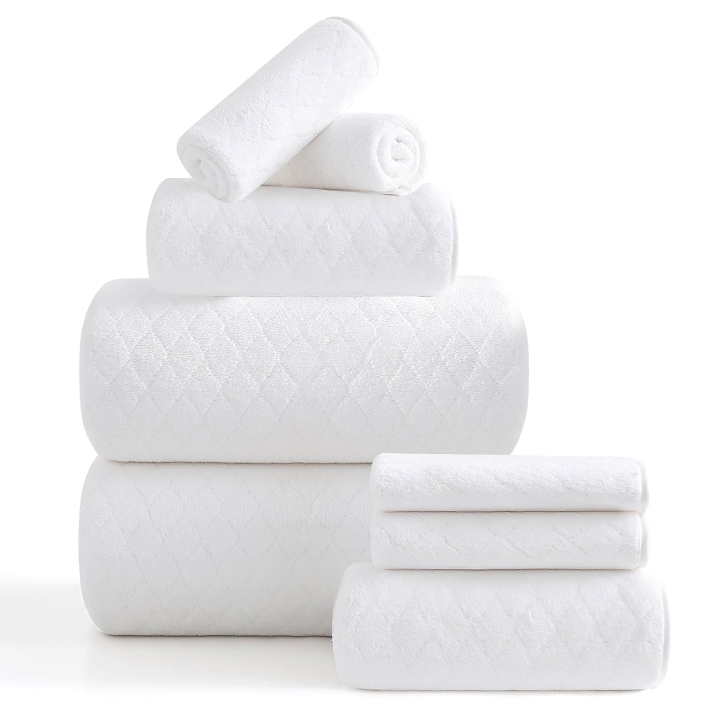 Beartech 8 Piece Microfiber Bath Towels Set