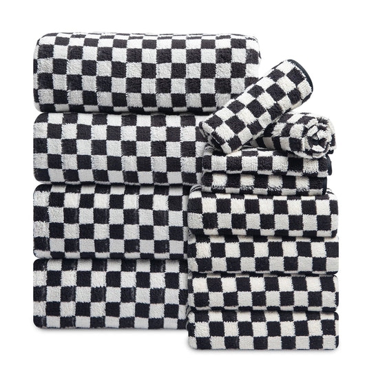 Beartech 12 Piece Microfiber Bath Towel Set