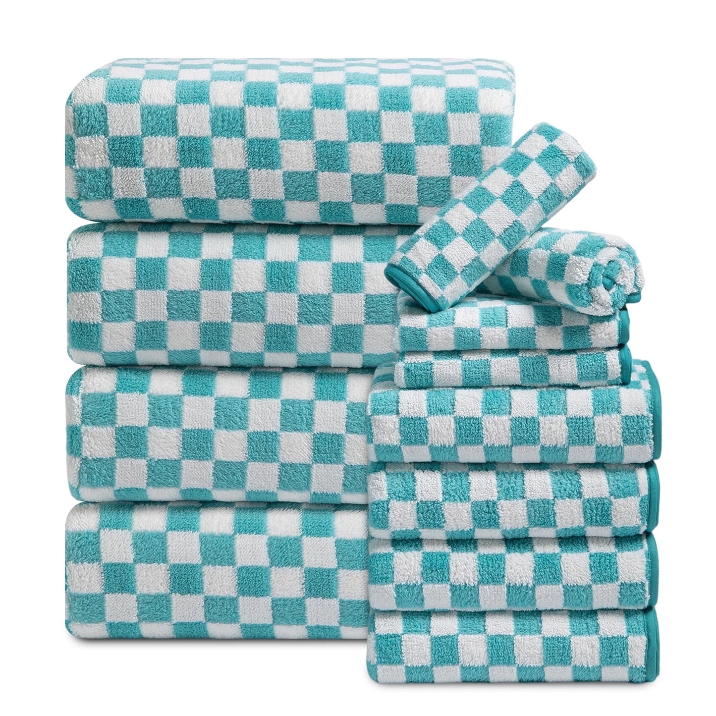 Beartech 12 Piece Microfiber Bath Towel Set