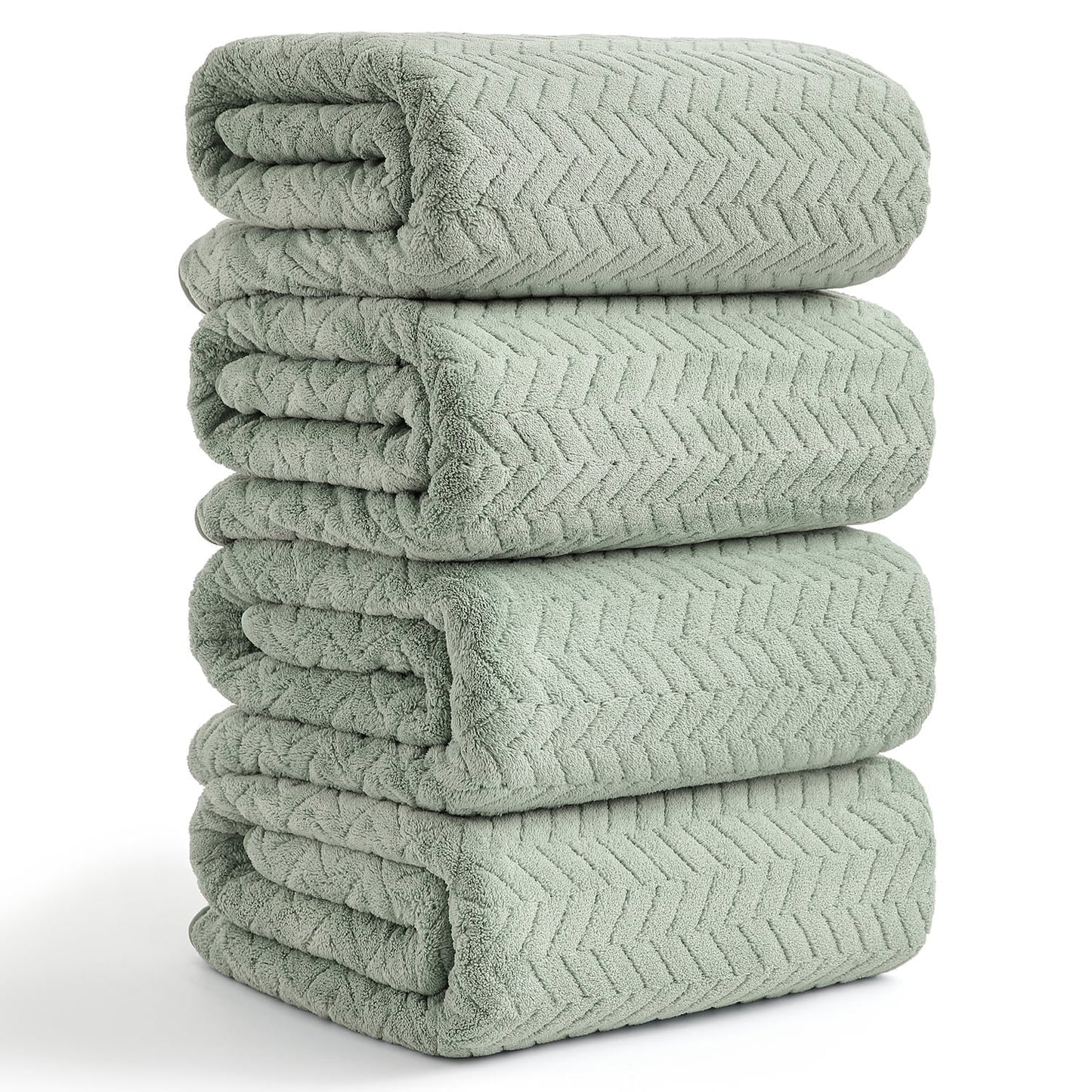 Beartech 4 Piece Microfiber Bath Towel Set