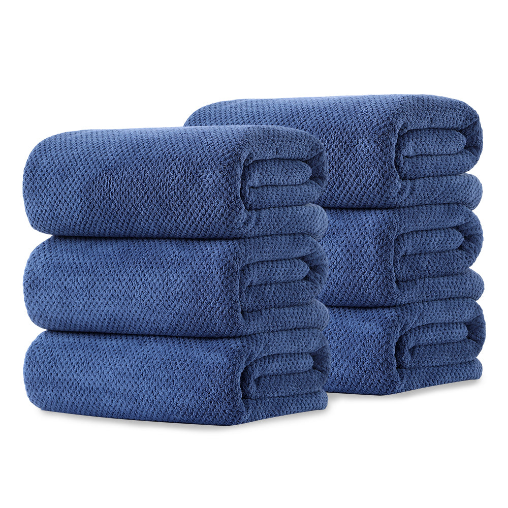 Kebury 6 Pack Bath Towels Set, 27"x55" Bath Sheets Towels Set For Adults, Mid-size Bathroom Towel Ultra Soft Microfiber Quick Dry Highly Absorbent Shower Towel Spa Hotel Use