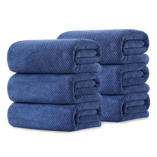 Kebury 6 Pack Bath Towels Set, 27"x55" Bath Sheets Towels Set For Adults, Mid-size Bathroom Towel Ultra Soft Microfiber Quick Dry Highly Absorbent Shower Towel Spa Hotel Use