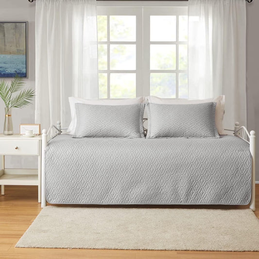 Kebury 3 Pieces Daybed Cover Set Cozy Sofa Daybed Bedding Double Sided Quilting Bedspread Day Bed Couch Cover With 2 Standard Shams,39"x75"