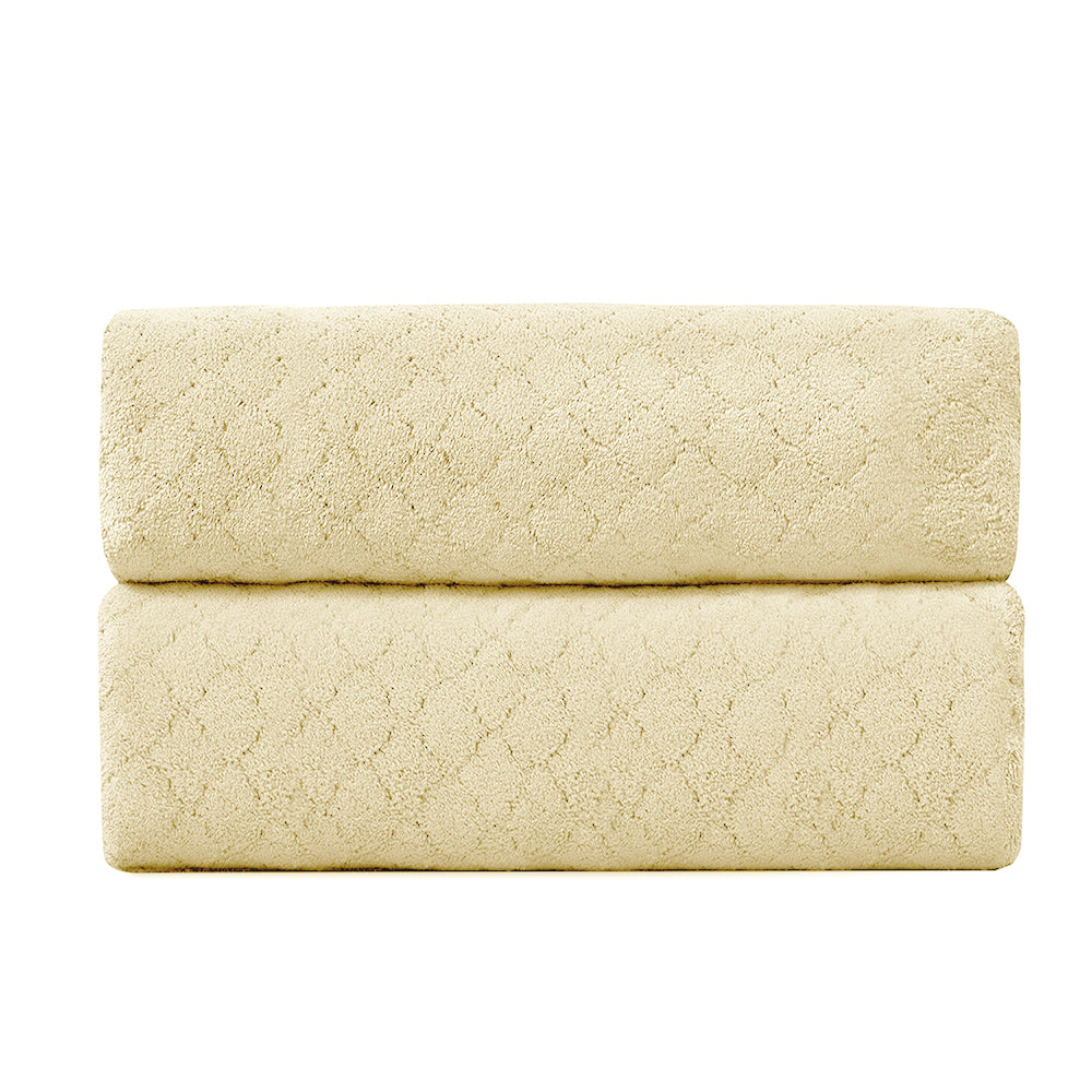 Kebury 2 Pack Bath Hand Towels 15"x31"Highly Absorbent Soft Quick Dry Towels for Bathroom Spa Face Towel Hotel Gym