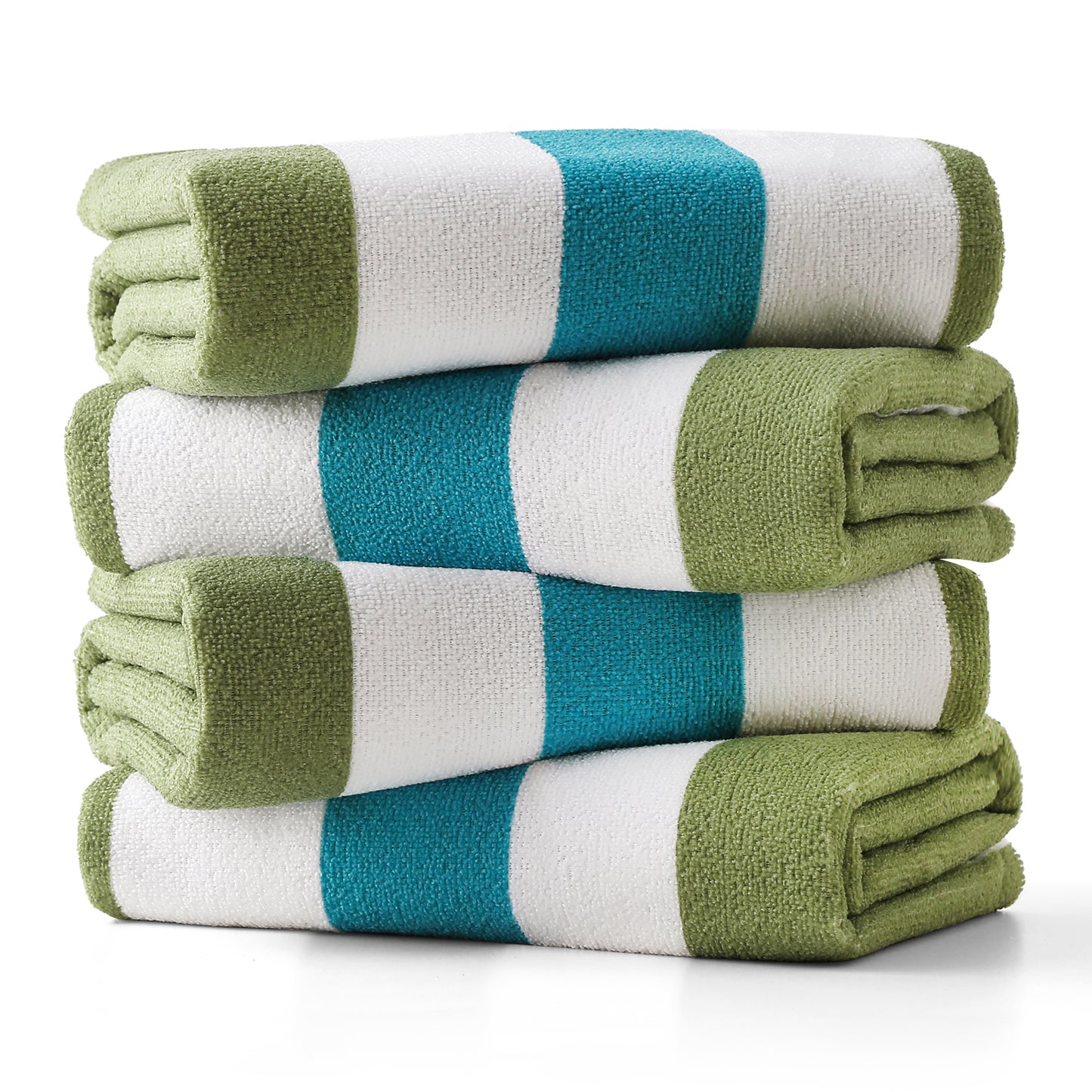 Beartech 4 Pieces Beach Towel Set,30x60 inches Striped Beach Towels Soft Camping Travel Towels, Lightweight Quick Dry Pool Towels for Beach Shower Towels Swim Towels Absorbent for Adults