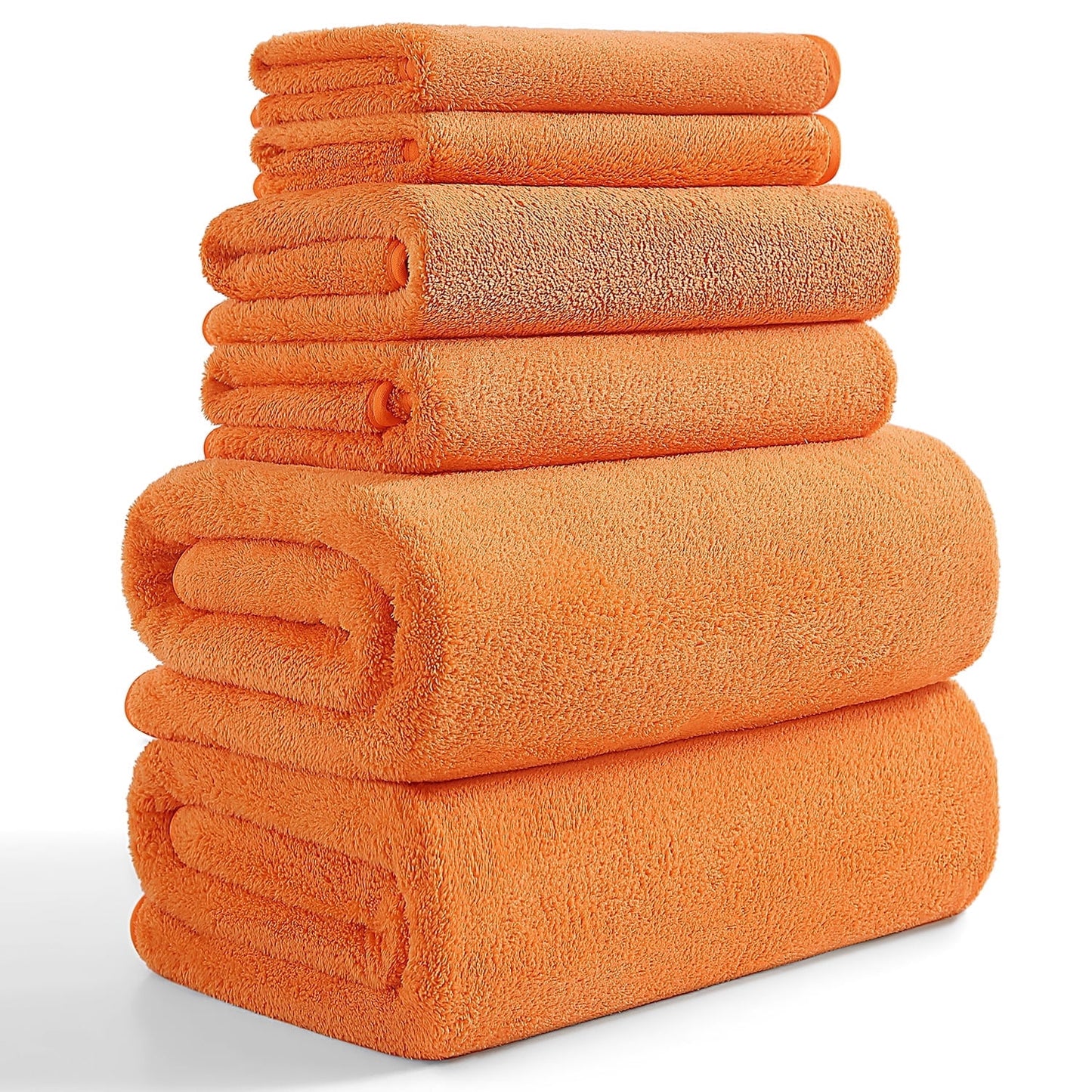 Beartech 8 Piece Microfiber Bath Towel Set 2 Oversized Bath Sheet,2 Hand Towels and 2 Washcloths
