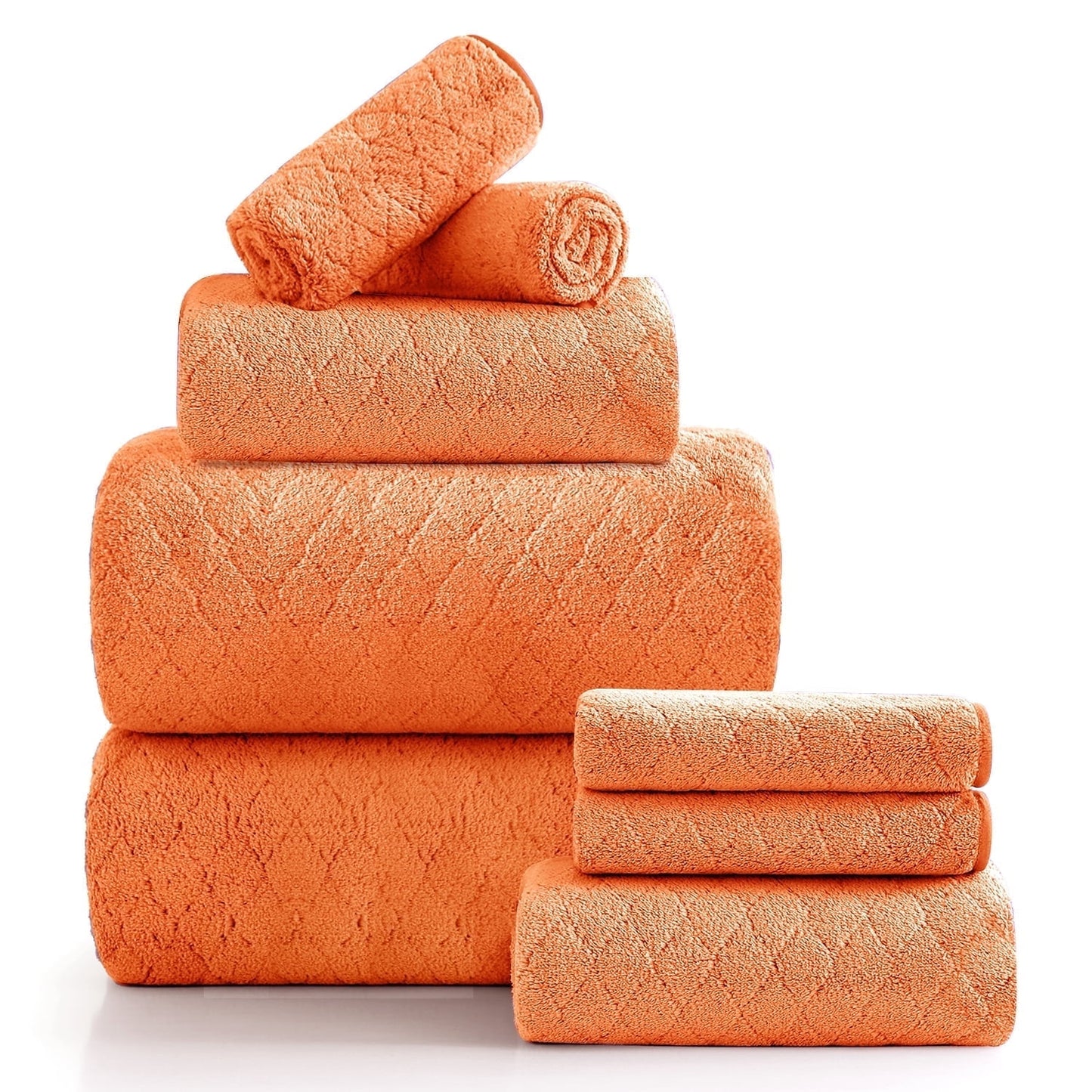 Beartech 8 Piece Microfiber Bath Towels Set
