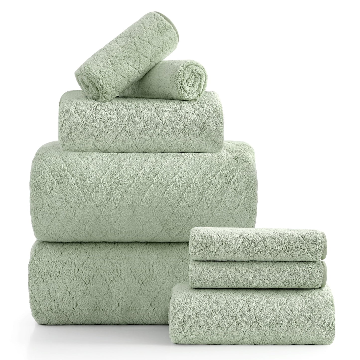 Beartech 8 Piece Bath Towel Set