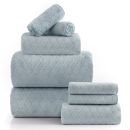 Beartech 8 Piece Microfiber Bath Towels Set