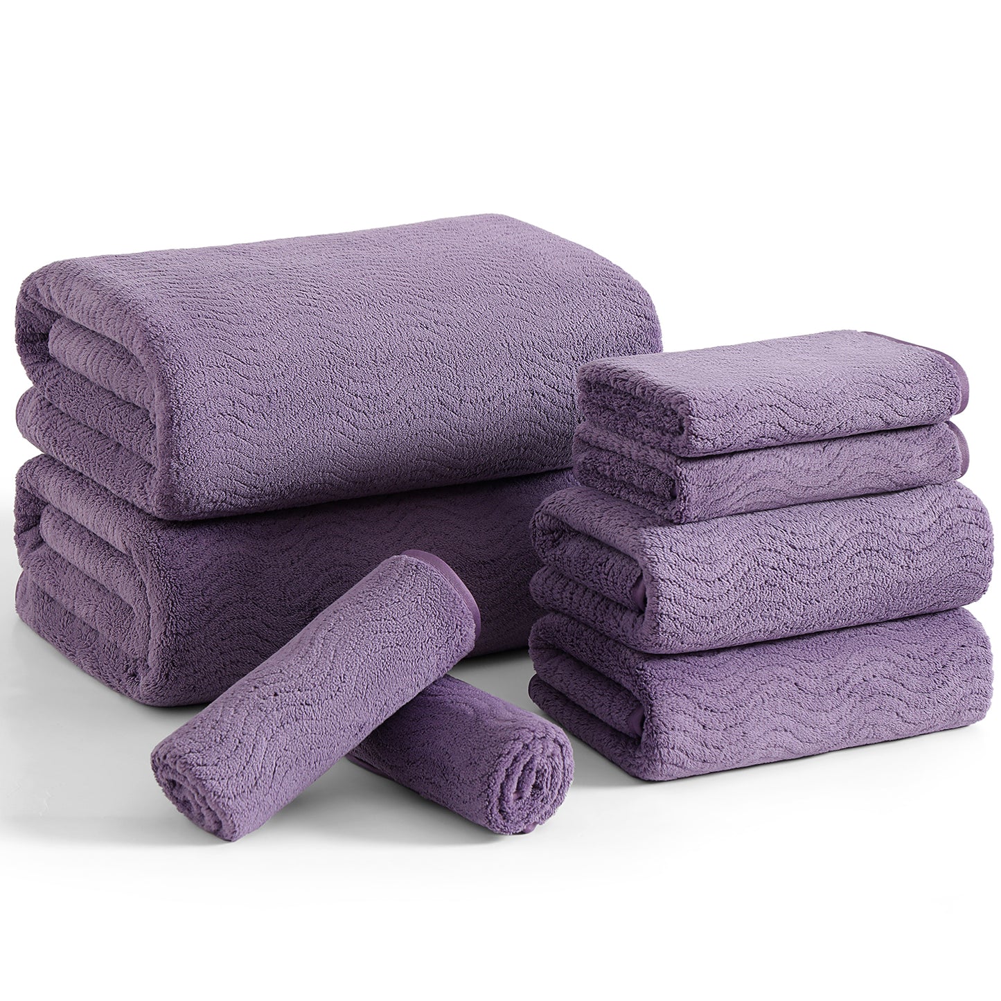 Beartech 8 Piece Microfiber Bath Towel Set