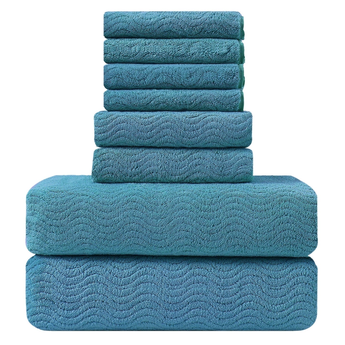 Beartech 8 Piece Microfiber Bath Towel Set