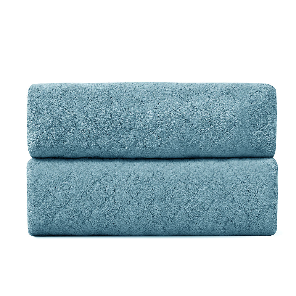 Kebury 2 Pack Bath Hand Towels 15"x31"Highly Absorbent Soft Quick Dry Towels for Bathroom Spa Face Towel Hotel Gym