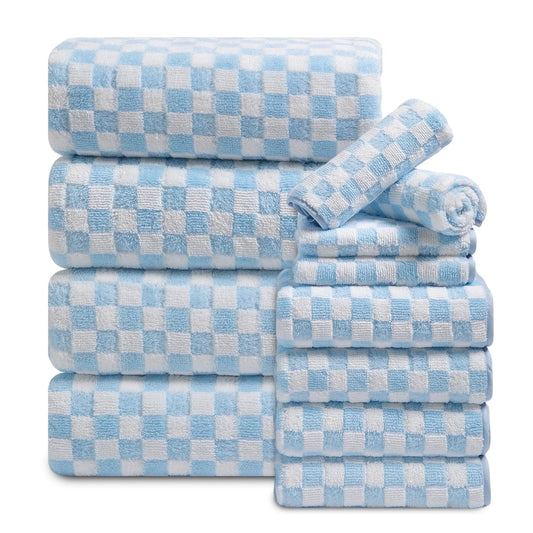 Beartech 12 Piece Microfiber Bath Towel Set