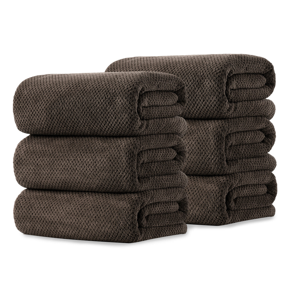Kebury 6 Pack Bath Towels Set, 27"x55" Bath Sheets Towels Set For Adults, Mid-size Bathroom Towel Ultra Soft Microfiber Quick Dry Highly Absorbent Shower Towel Spa Hotel Use