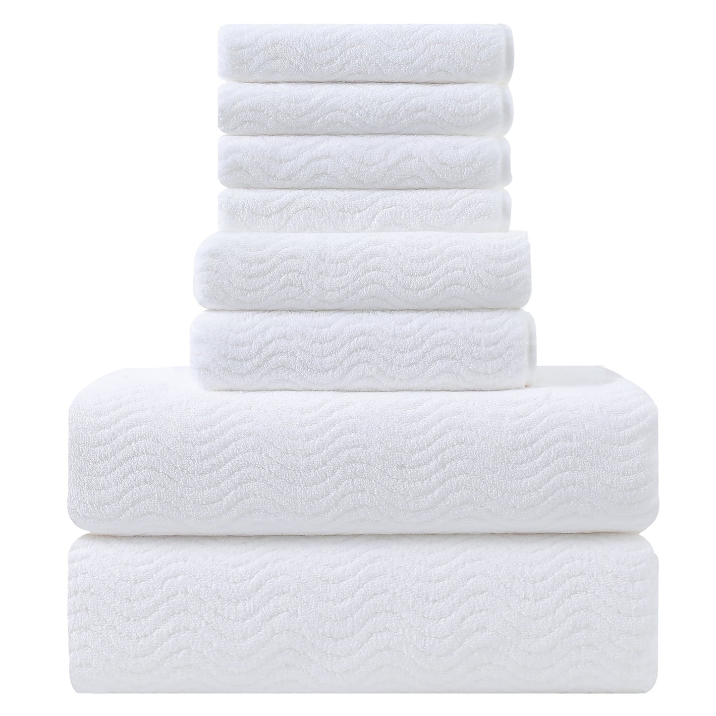 Beartech 8 Piece Microfiber Bath Towel Set