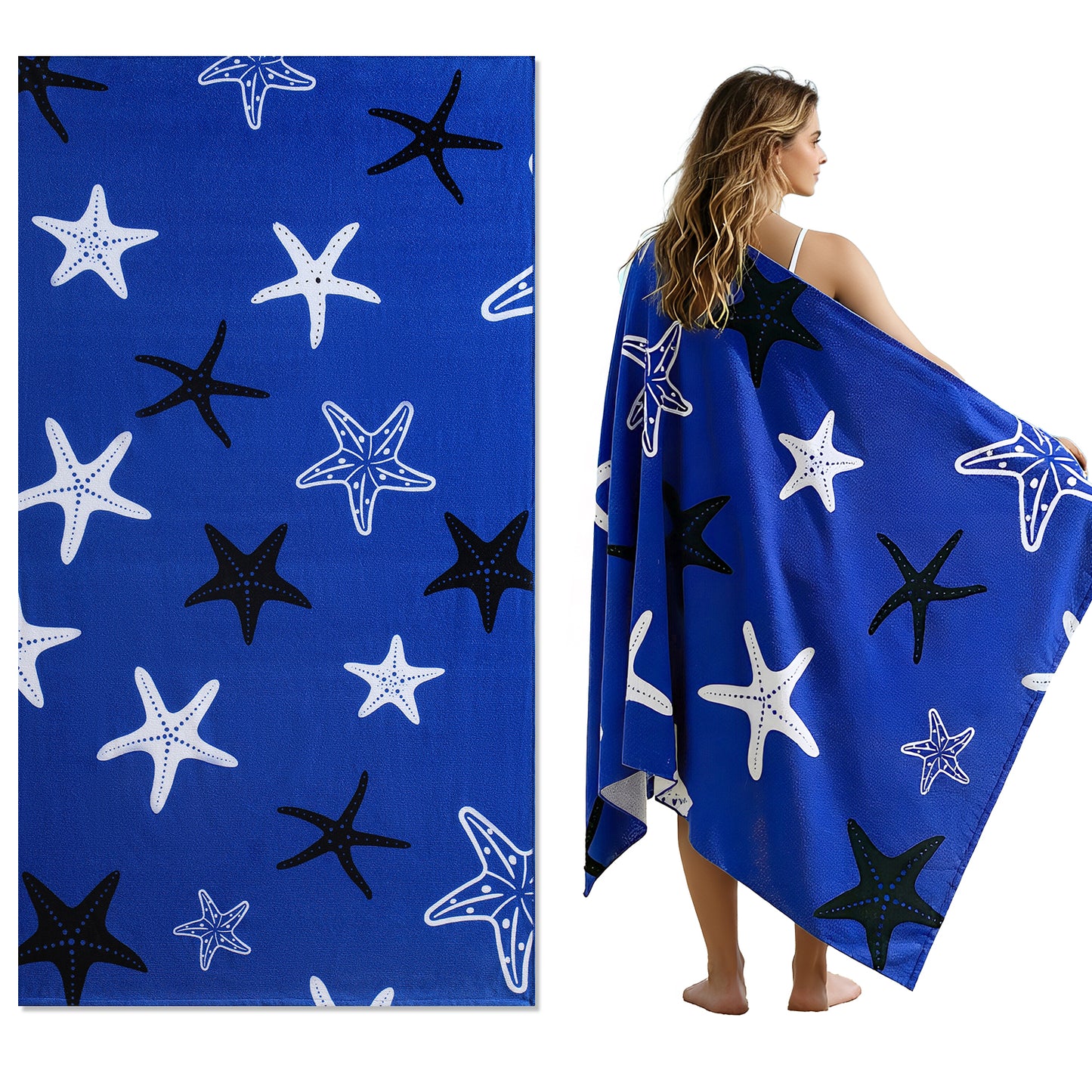 Beartech 4 Pieces Microfiber Beach Towel Set,40x70 inches Super Absorbent Large Towels Camping Travel Towels,Quick Dry Bath Towels For Beach Lightweight Shower Towels Outdoor Swim Towels For Adults
