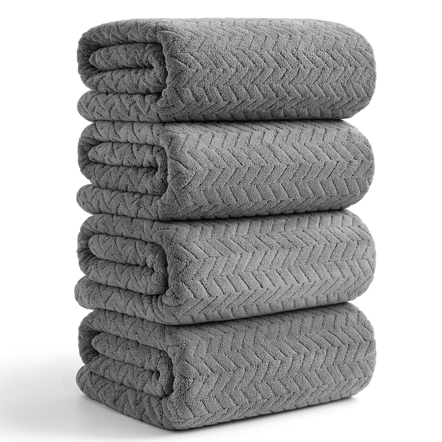 Beartech 4 Piece Microfiber Bath Towel Set