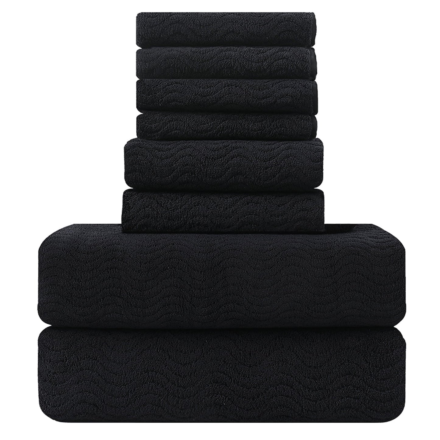Beartech 8 Piece Microfiber Bath Towel Set