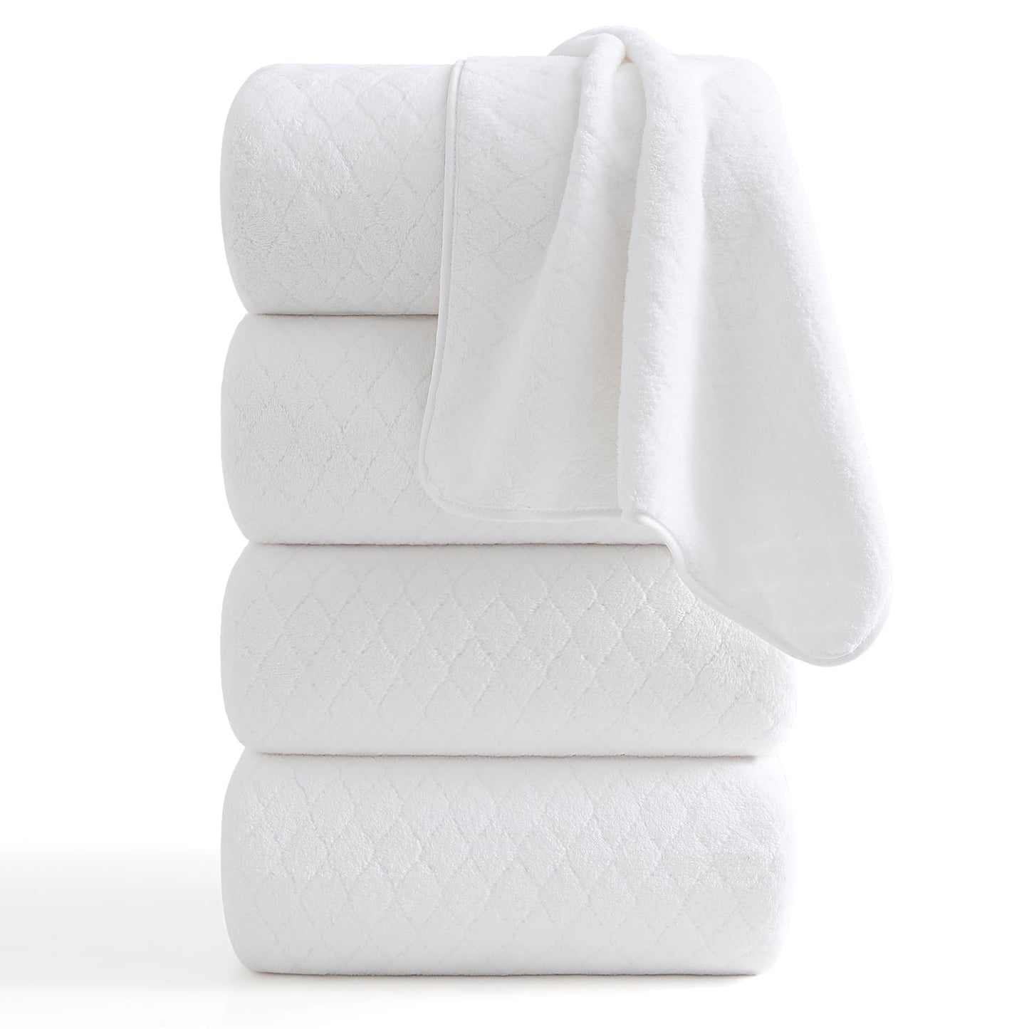 Beartech 4 Pack Microfiber Bath Towels Set
