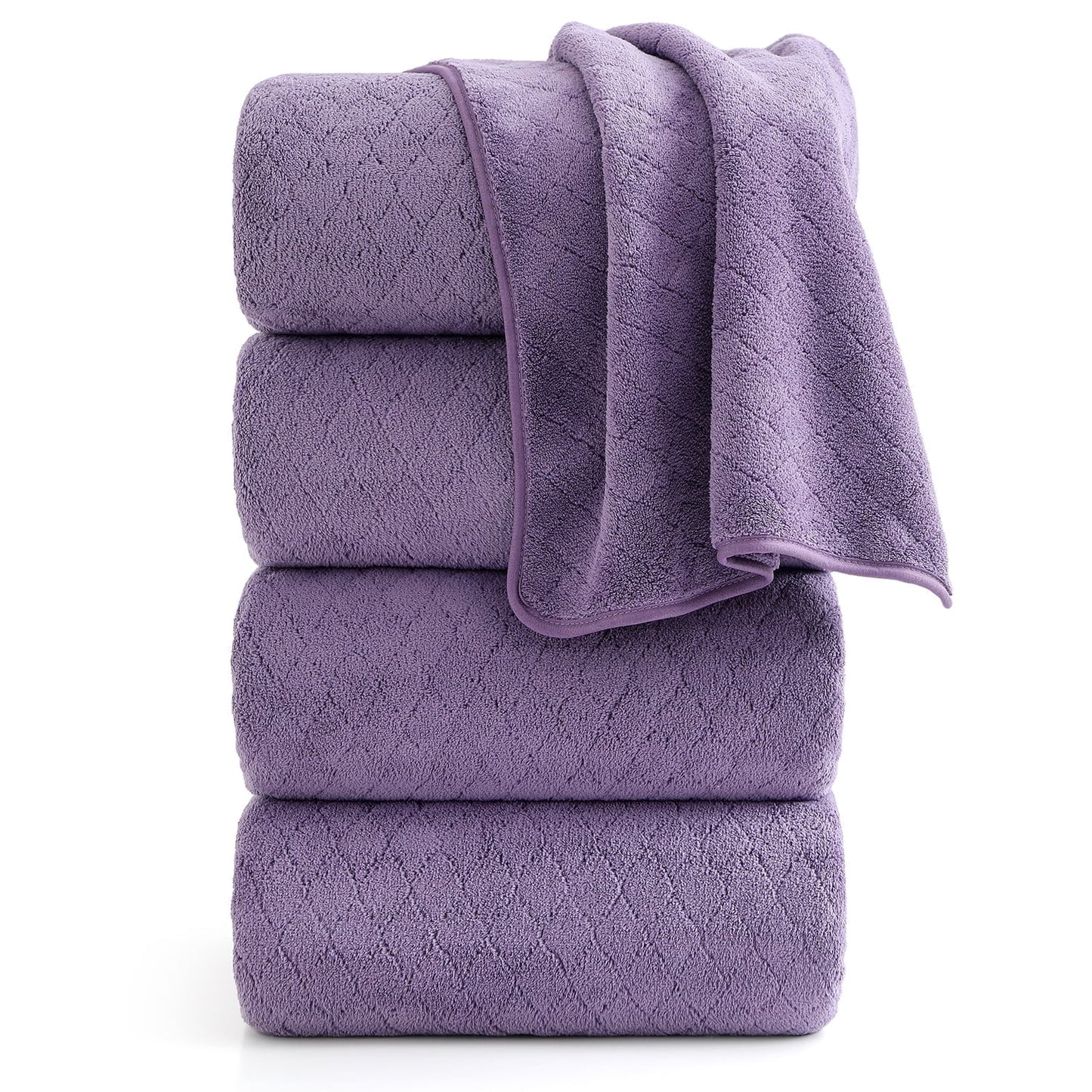 Beartech 4 Pack Microfiber Bath Towels Set