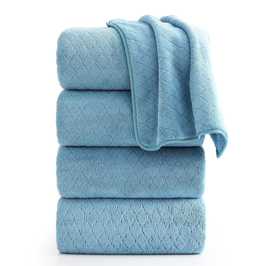 Beartech 4 Pack Microfiber Bath Towels Set