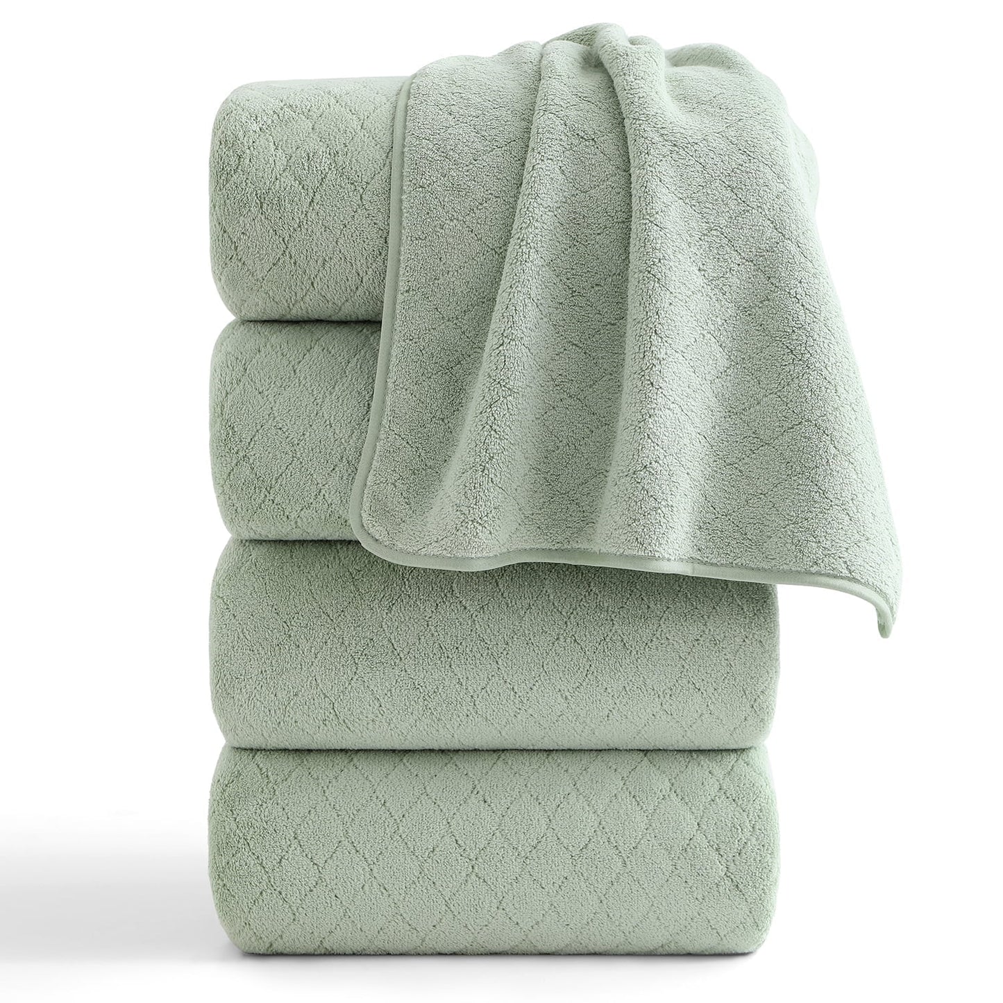 Beartech 4 Pack Microfiber Bath Towels Set