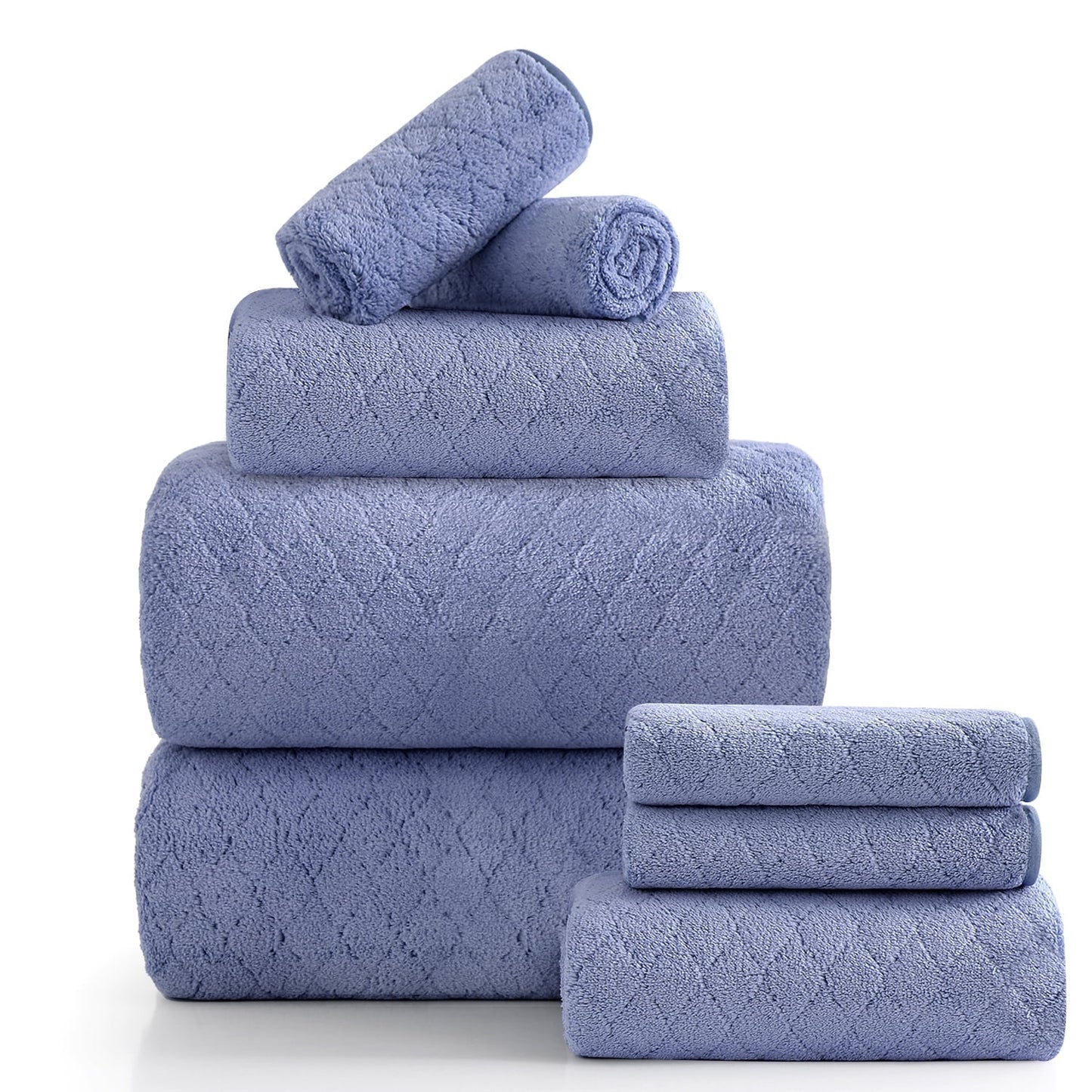 Beartech 8 Piece Microfiber Bath Towels Set