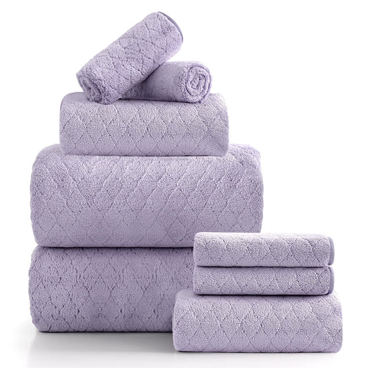 Beartech 8 Piece Microfiber Bath Towels Set