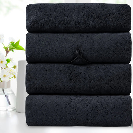 Kebury 4-Pack Large Bath Towels (35x70") - Ultra Soft, Quick Dry & Highly Absorbent