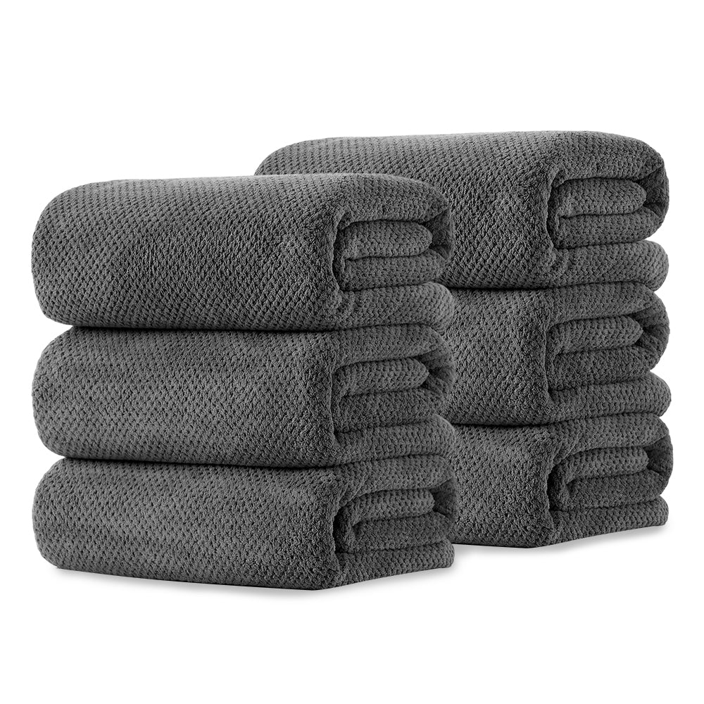Kebury 6 Pack Bath Towels Set, 27"x55" Bath Sheets Towels Set For Adults, Mid-size Bathroom Towel Ultra Soft Microfiber Quick Dry Highly Absorbent Shower Towel Spa Hotel Use