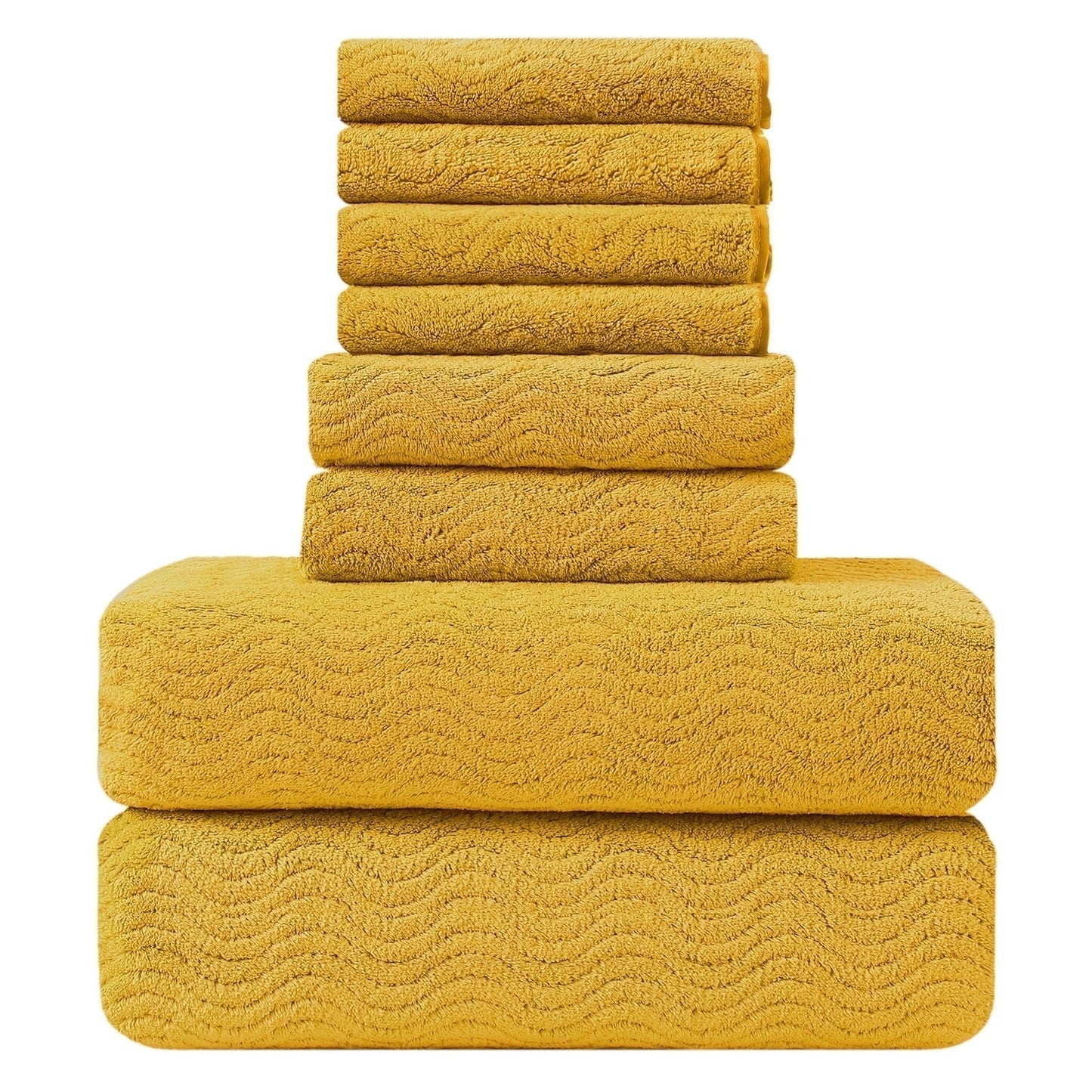 Beartech 8 Piece Microfiber Bath Towel Set