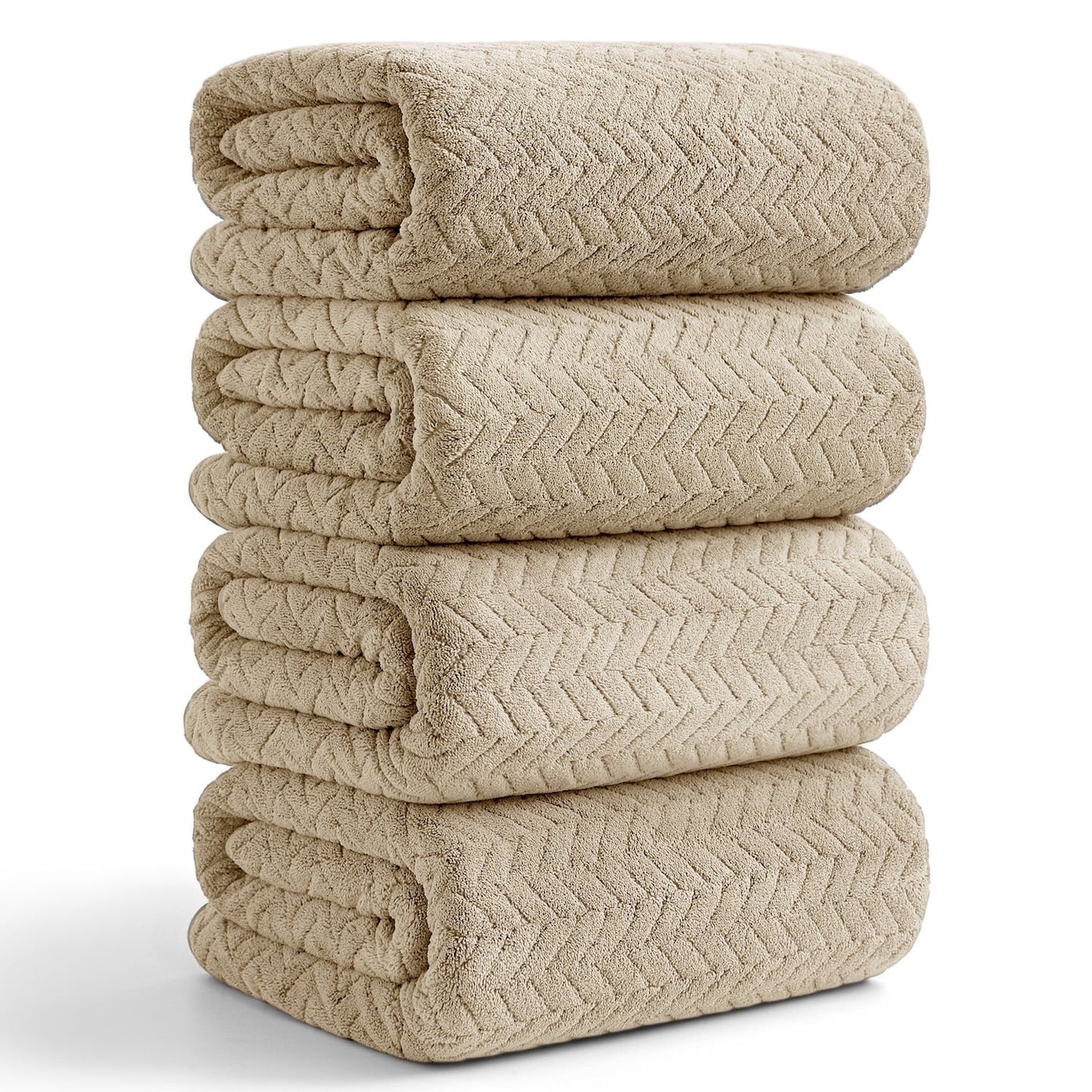 Beartech 4 Piece Microfiber Bath Towel Set